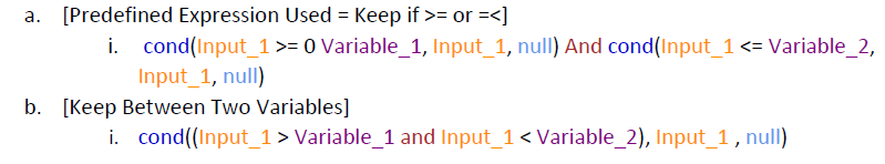 Raster Keep If expression